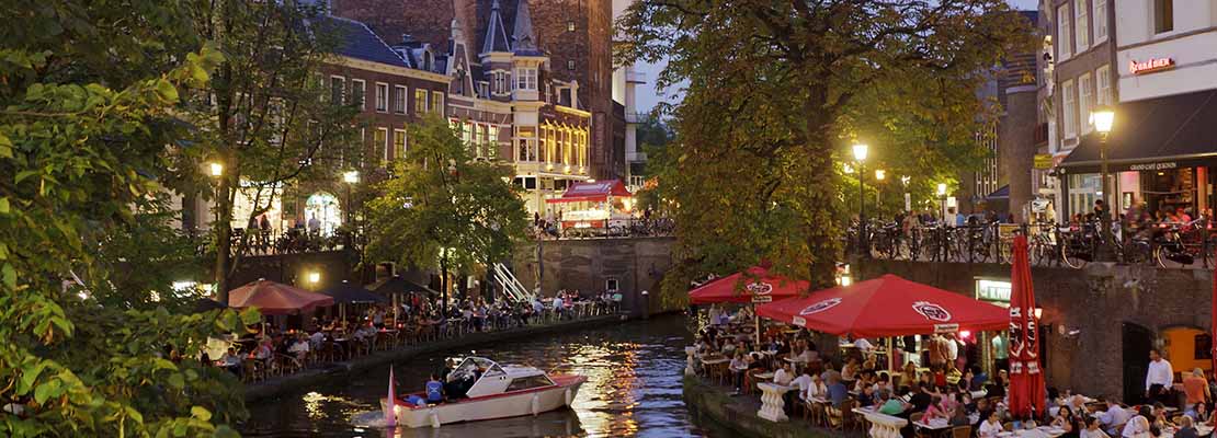 Abendstimmung in Utrecht in Holland